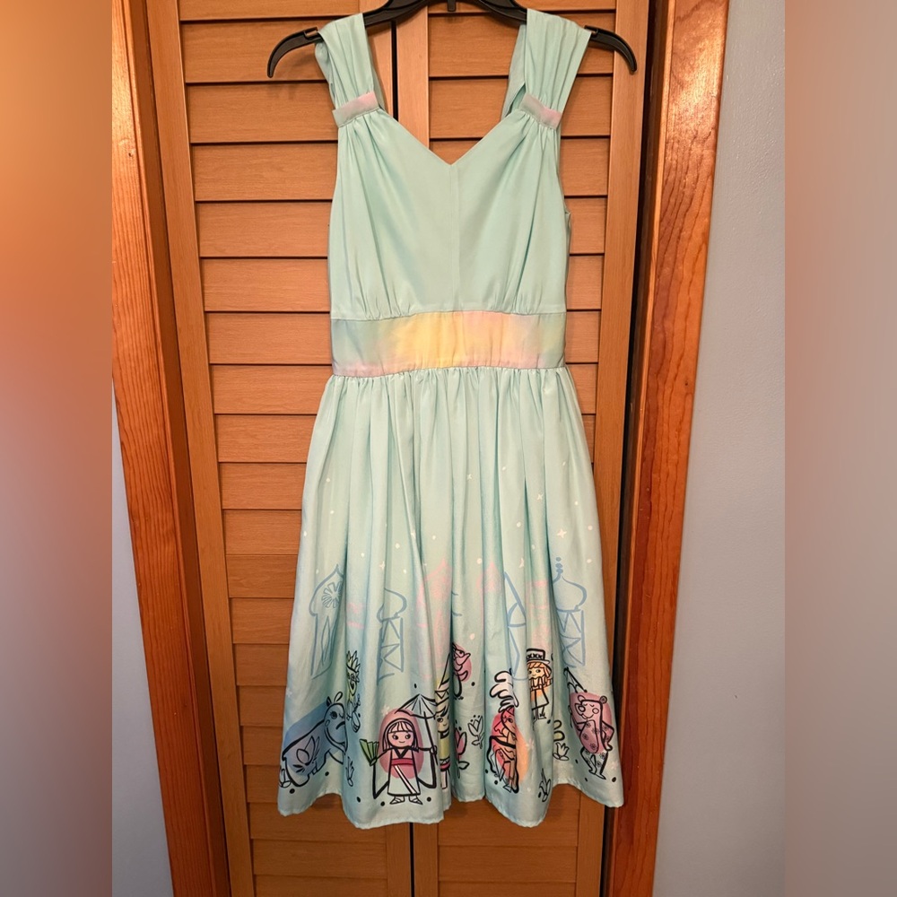 Disney Parks Exclusive The Dress Shop It’s A Small World Ride Dress XSmall Rare